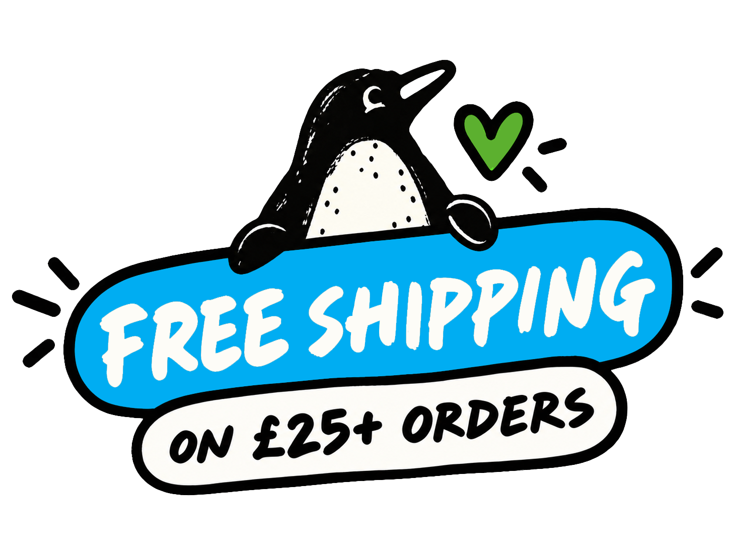 Free shipping on £25+ orders